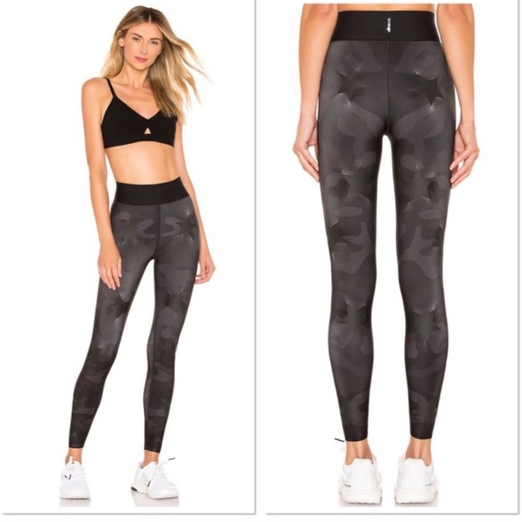 Ultracor Knockout Camo Star Leggings! Smokey Blue / Black Color - Picture 2 of 9